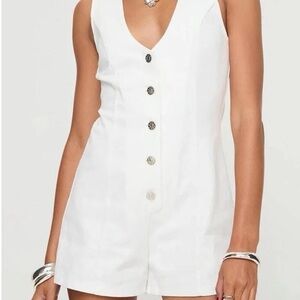 Princess Polly Damico Romper White
